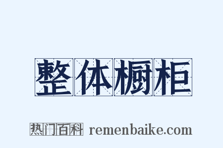 整体橱柜是什么意思的图片